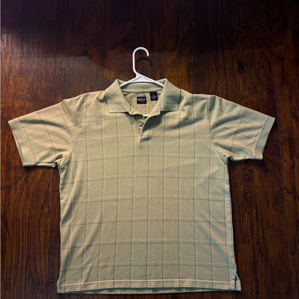 Light green polo shirt